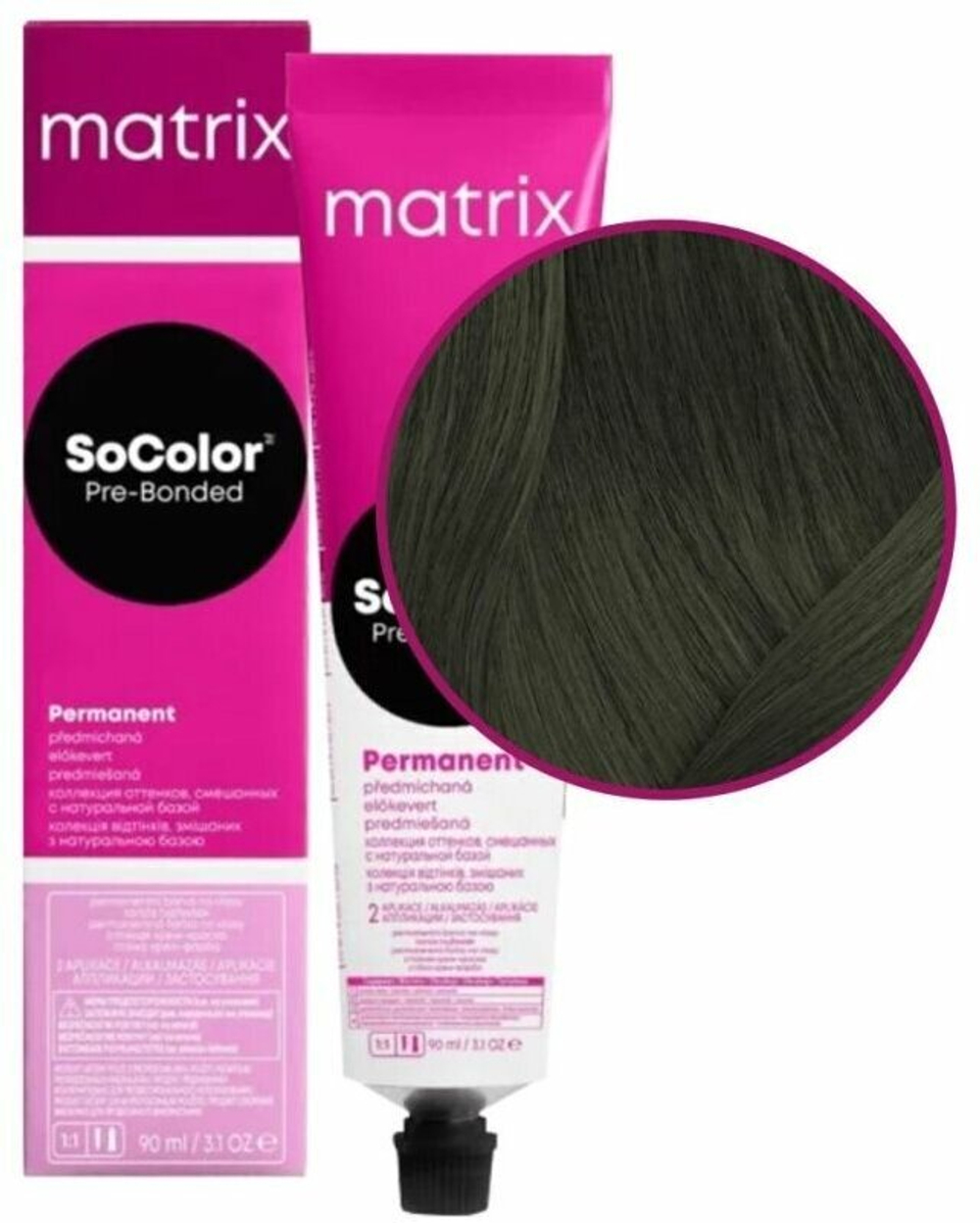 Matrix Краска для волос  SoColor Pre-Bonded 6P темный блондин жемчужный 90мл