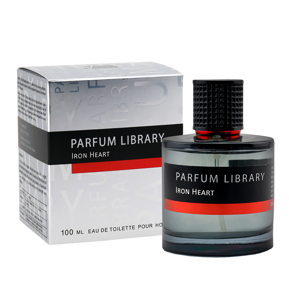 Вода туалетная PARFUM LIBRARY IRON HEART (ПАРФЮМ ЛАЙБРЕРИ АЙРОН ХАТ) - 100ml for men