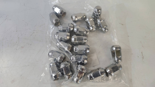 Гайка M12*1,50*35, конус, ключ 19, хром (20 шт. комплект)