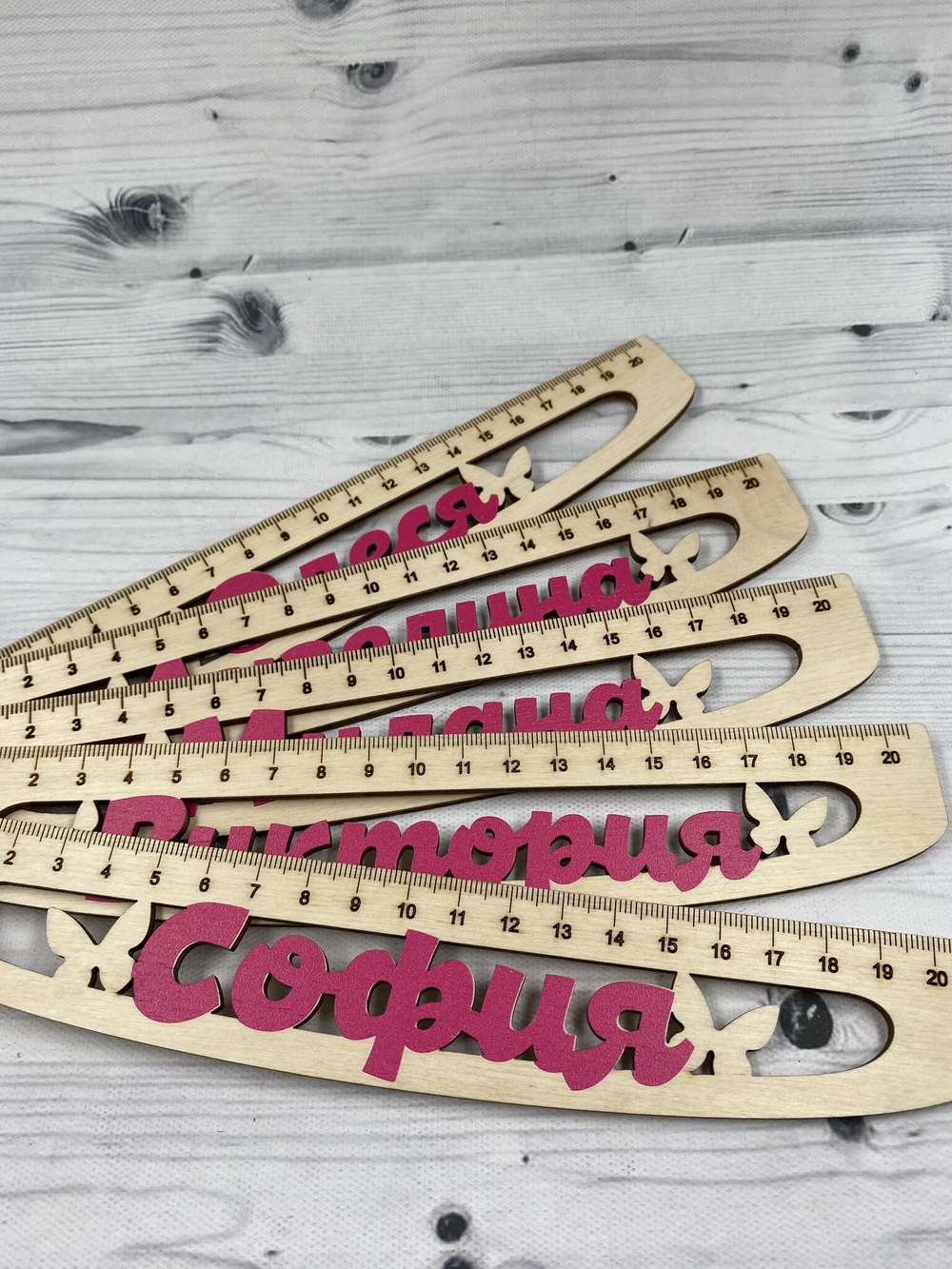 Именная линейка для девочек №01