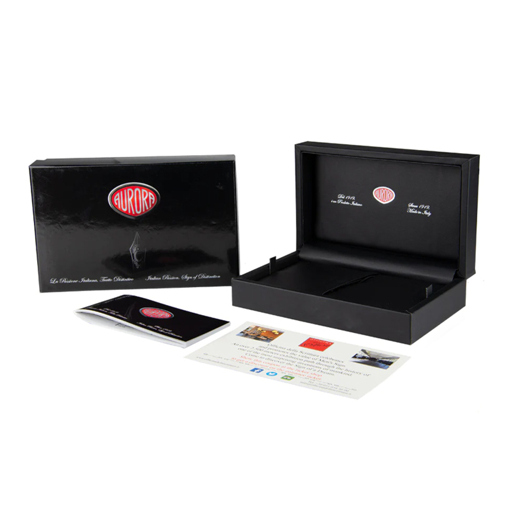 Ручка-роллер Aurora Optima Auroloide Rossa CT, в подарочной коробке