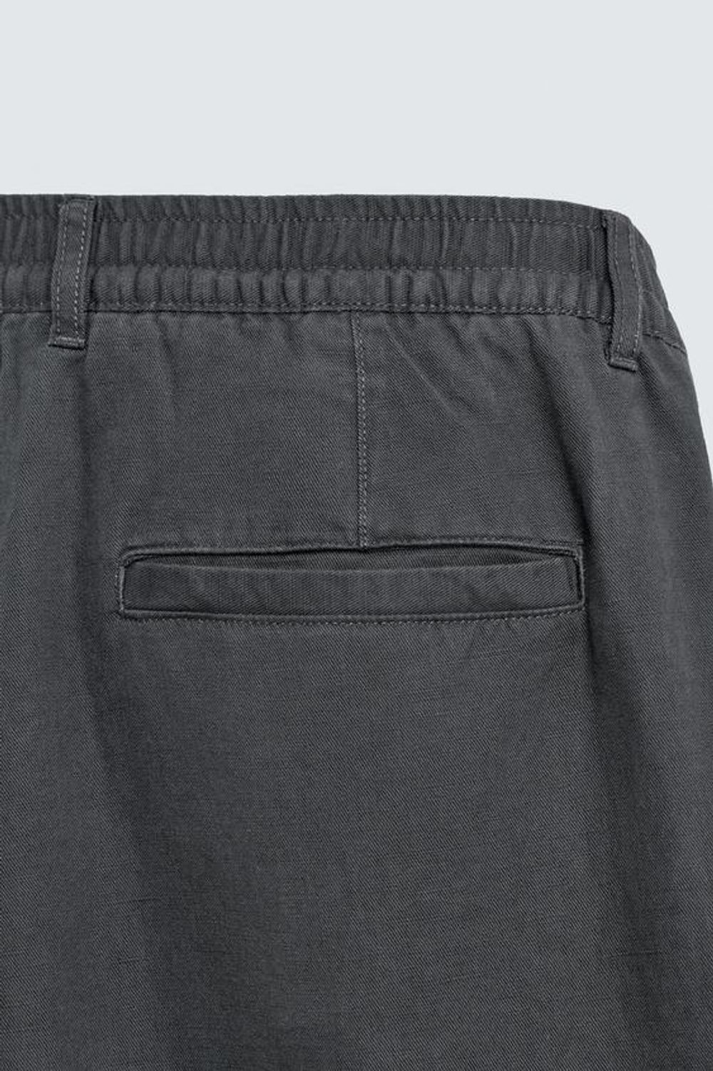 ZARA СВОБОДНЫЕ БРЮКИ STRAIGHT FIT, СТАЛЬНОЙ