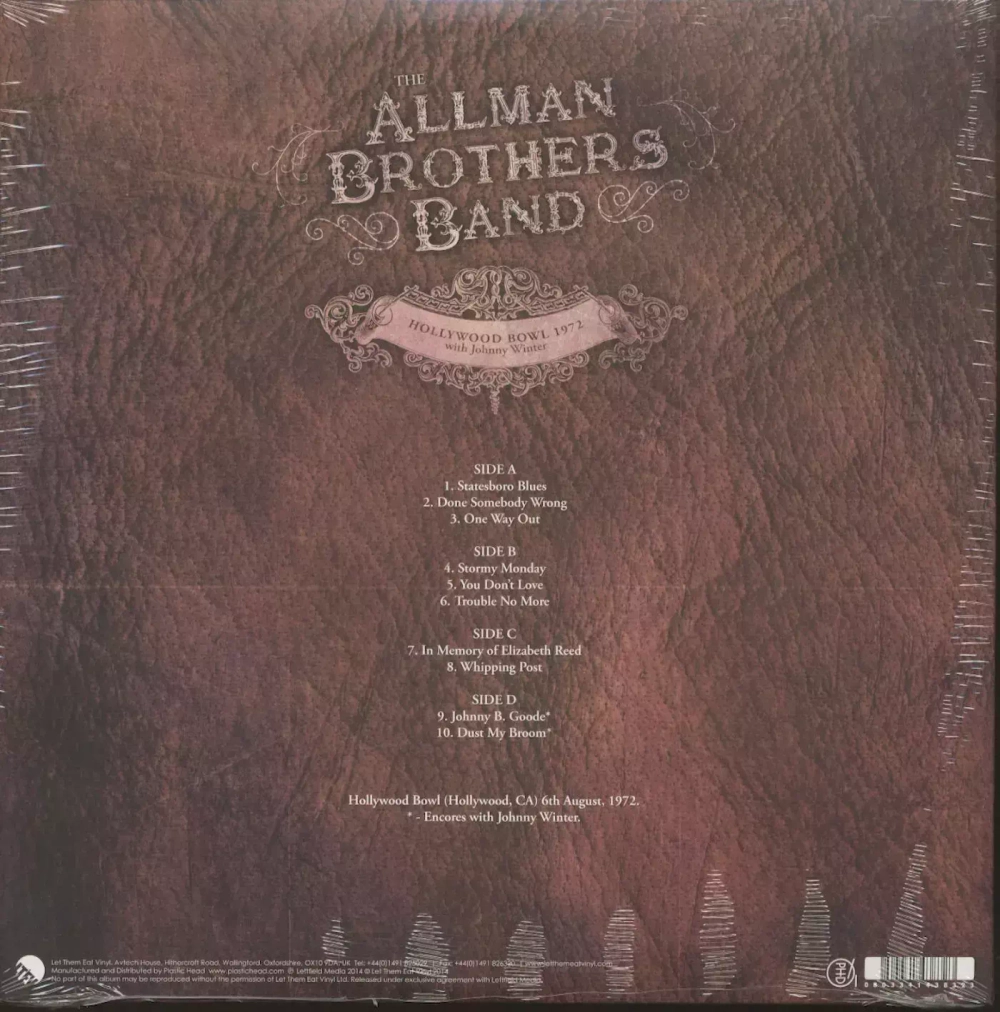 The Allman Brothers Band / Hollywood Bowl 1972 (2LP)