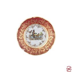 Кофейный сервиз Repast Охота красная Мария-тереза 15 предметов на 6 персон