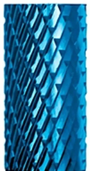 Борфреза твердосплавная Karnasch форма K (зенкер 90°), 3х3х3х38 мм, универсальная насечка HP-3, покрытие Blue-Tec, арт. 11.5111-005