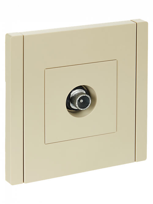 FORTE&PIANO Розетка TV проходная FP429 ваниль IEK