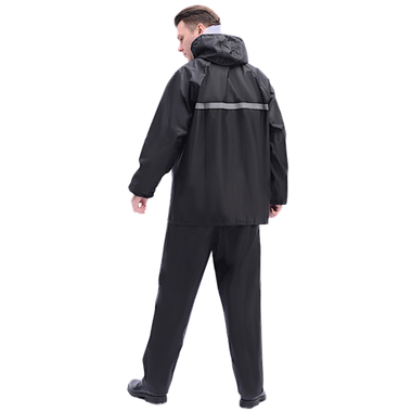 Костюм-дождевик A001 (куртка+штаны) Черный -