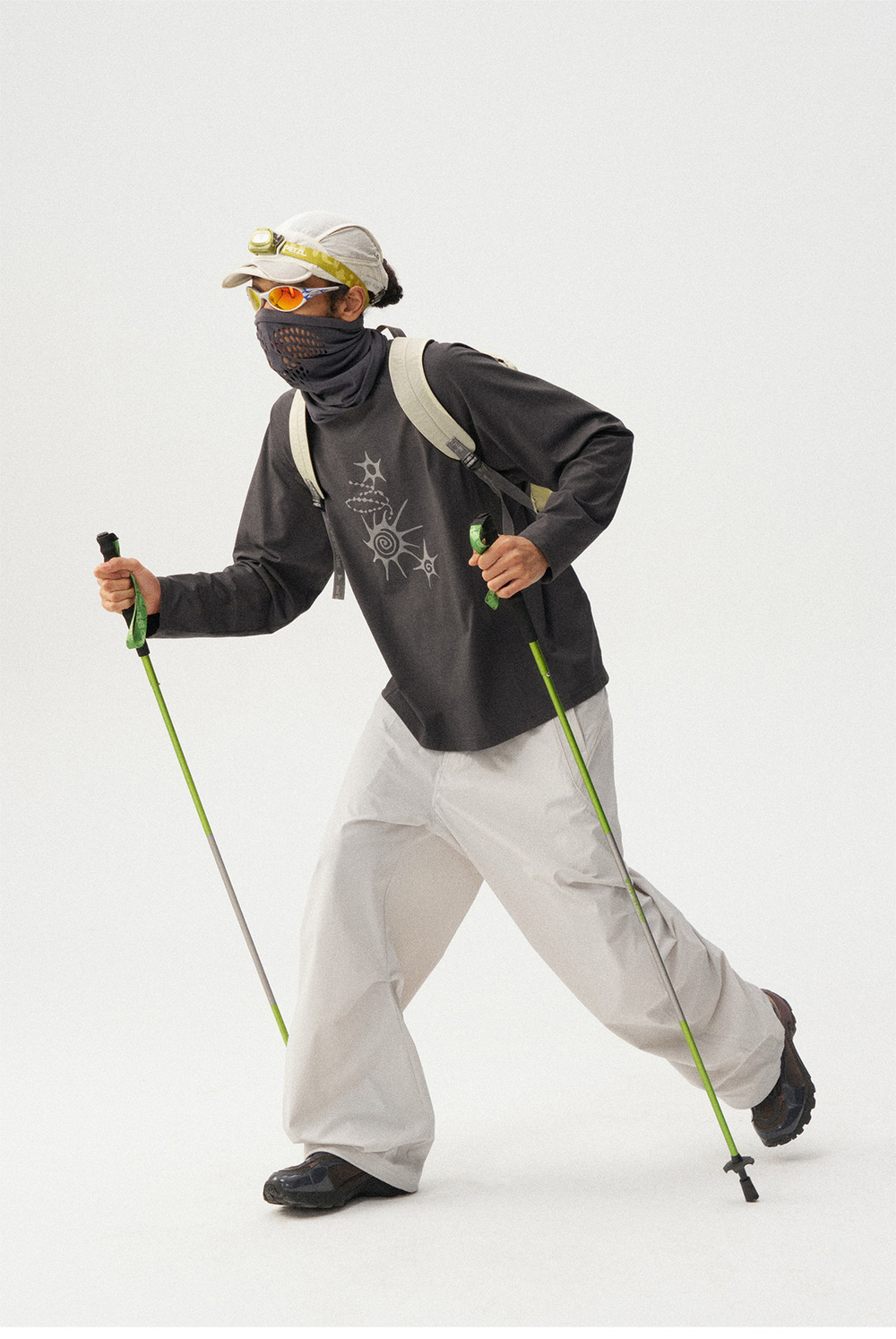 Лонгслив Nothomme Monterest Totem Waffle графит