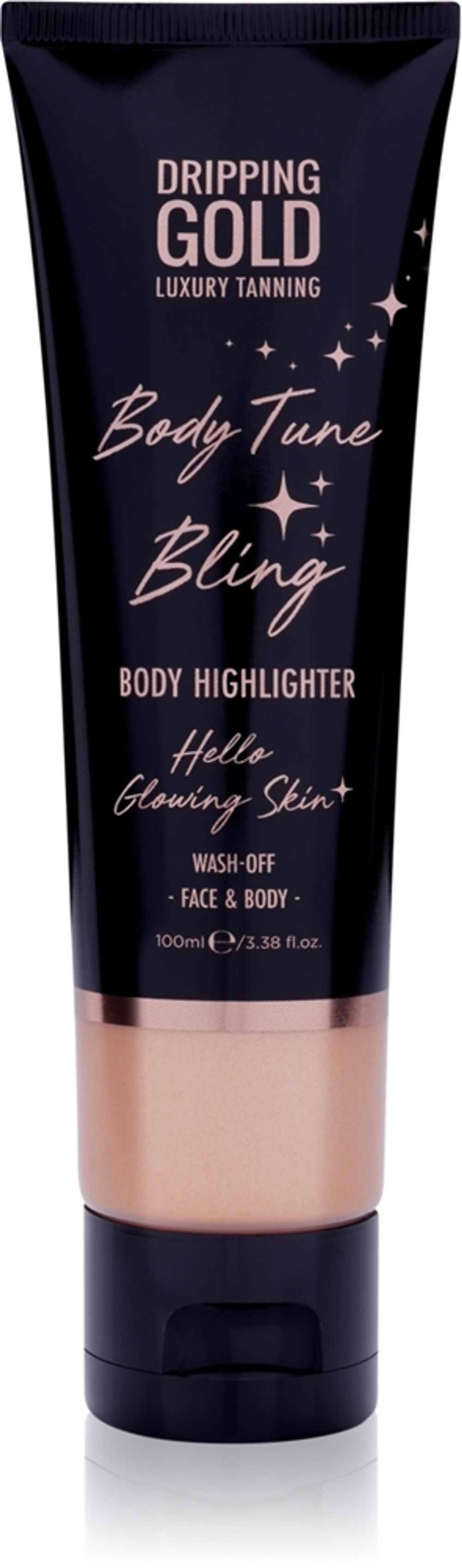Dripping Gold Luxury Tanning Body Tune Bling - Крем осветляющий для тела и лица, 100 ml