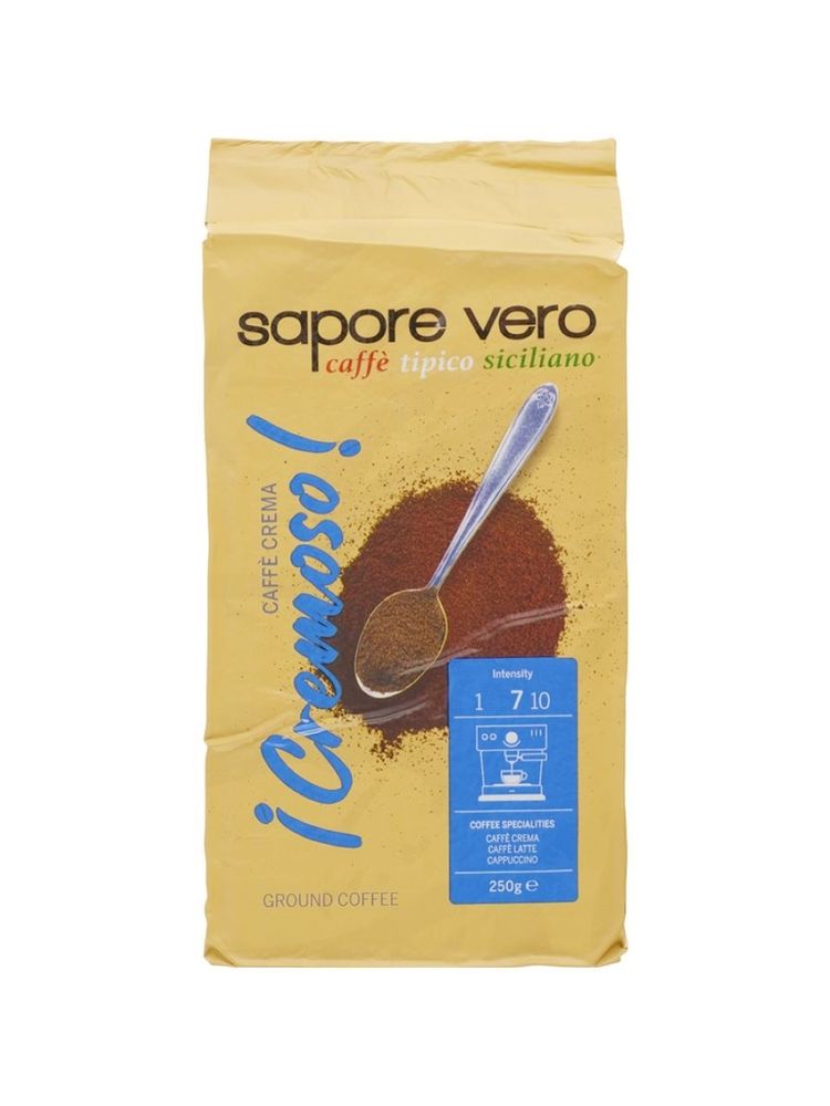 Кофе молотый Sapore Vero Caffe Crema 250 г, 4 шт