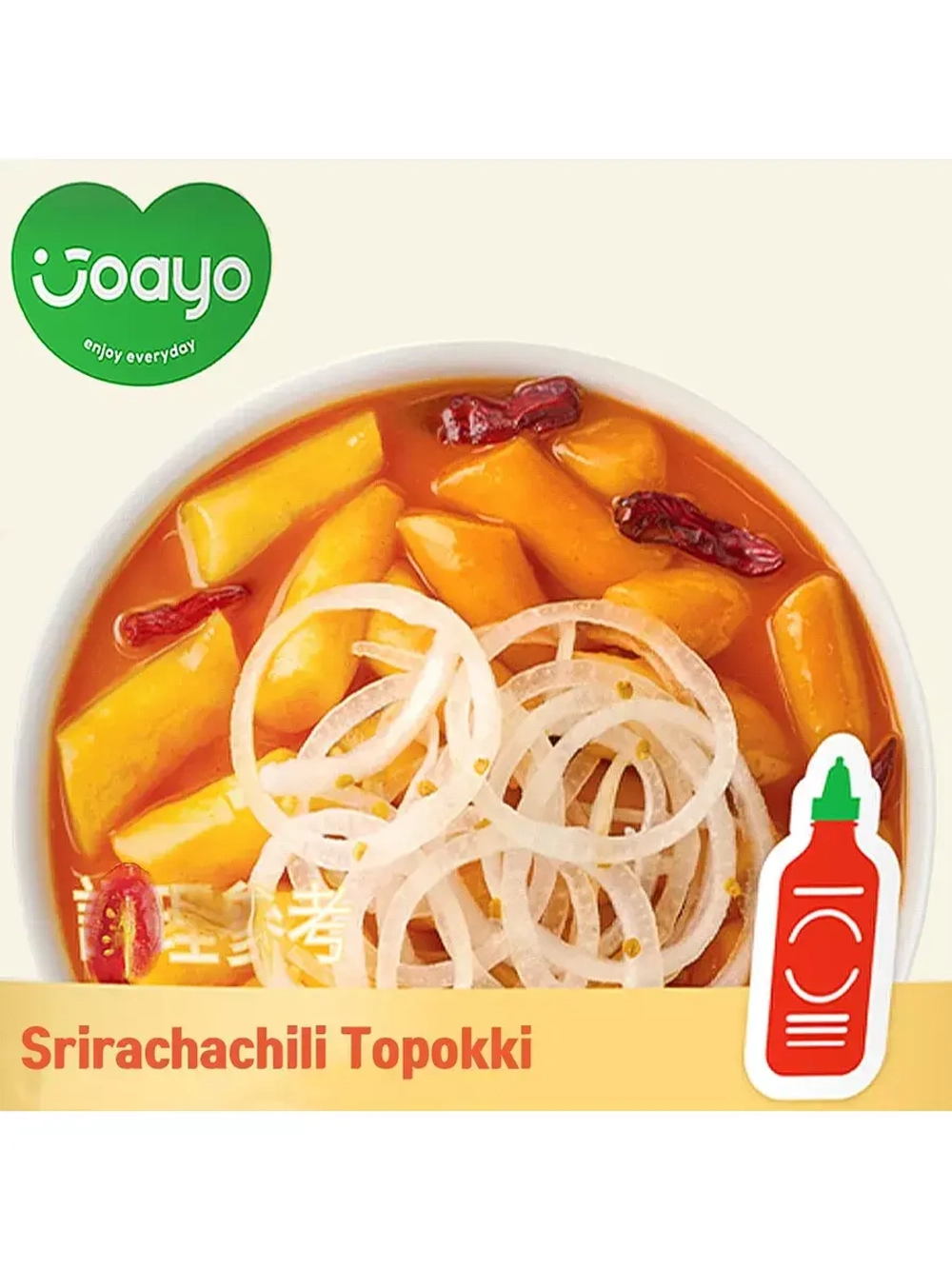 Рисовые клецки токпокки со вкусом Шричача Чили 120 г * 2 шт