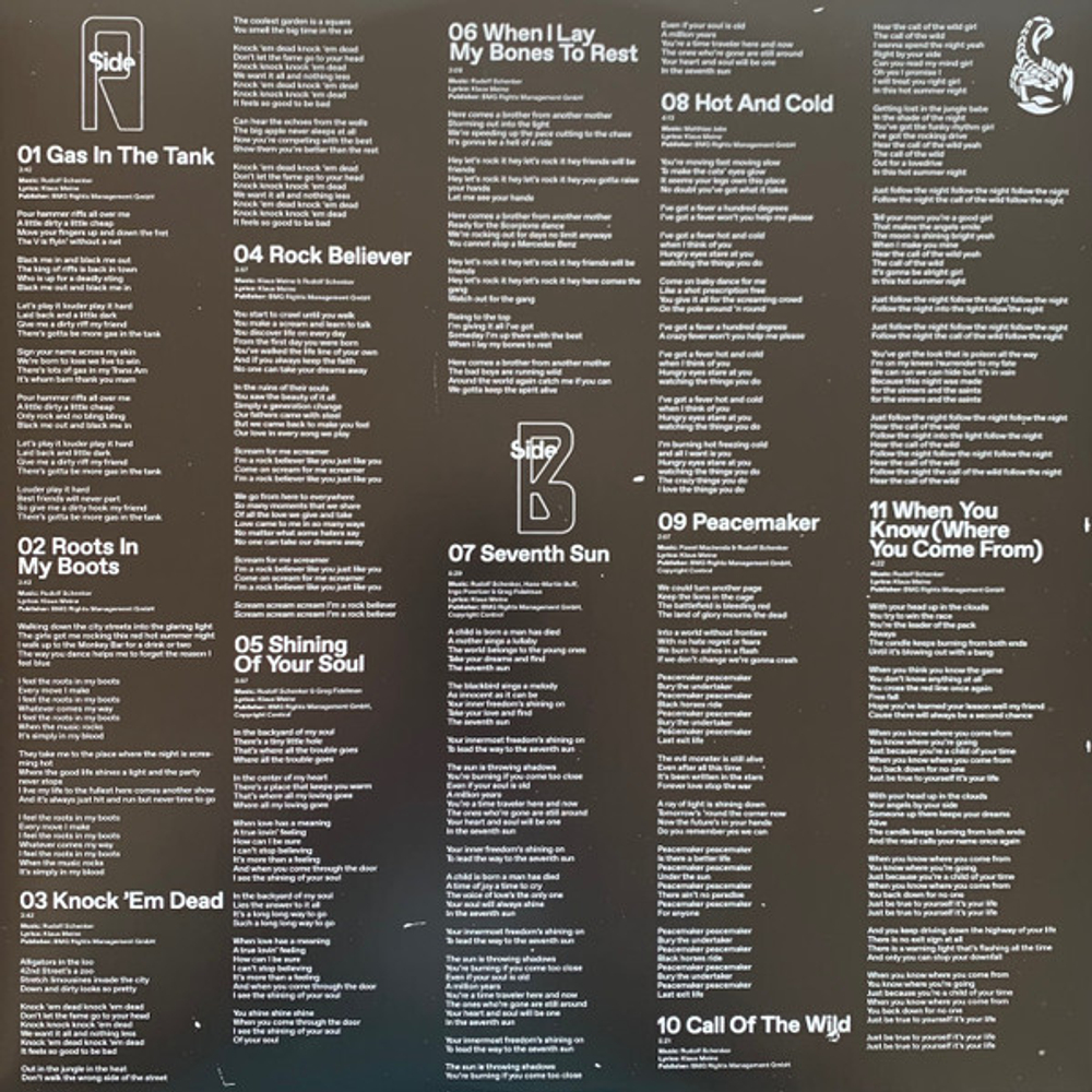 Scorpions / Rock Believer (LP)