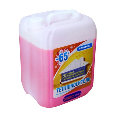 Теплоноситель Практика Этиленгликоль (-65°C) 10 кг