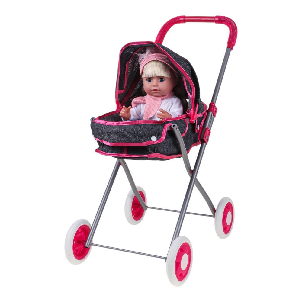 Коляска для куклы лежачая, пакет Y918D-8