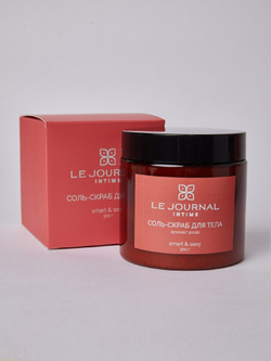 Соль-скраб с ароматом "Роза" (коралловая упаковка)