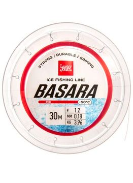 Леска монофильная зимняя Lucky John BASARA Red 30 м, 0,18 мм