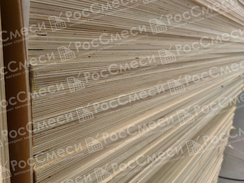 Фанера ФК 15 мм 1525х1525 сорт 4/4 нешлифованная НШ береза