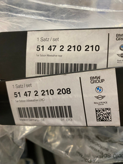 Коврики BMW 3 F30/F31/F34/F80 передние (без xDrive) (Basis) (2 шт)