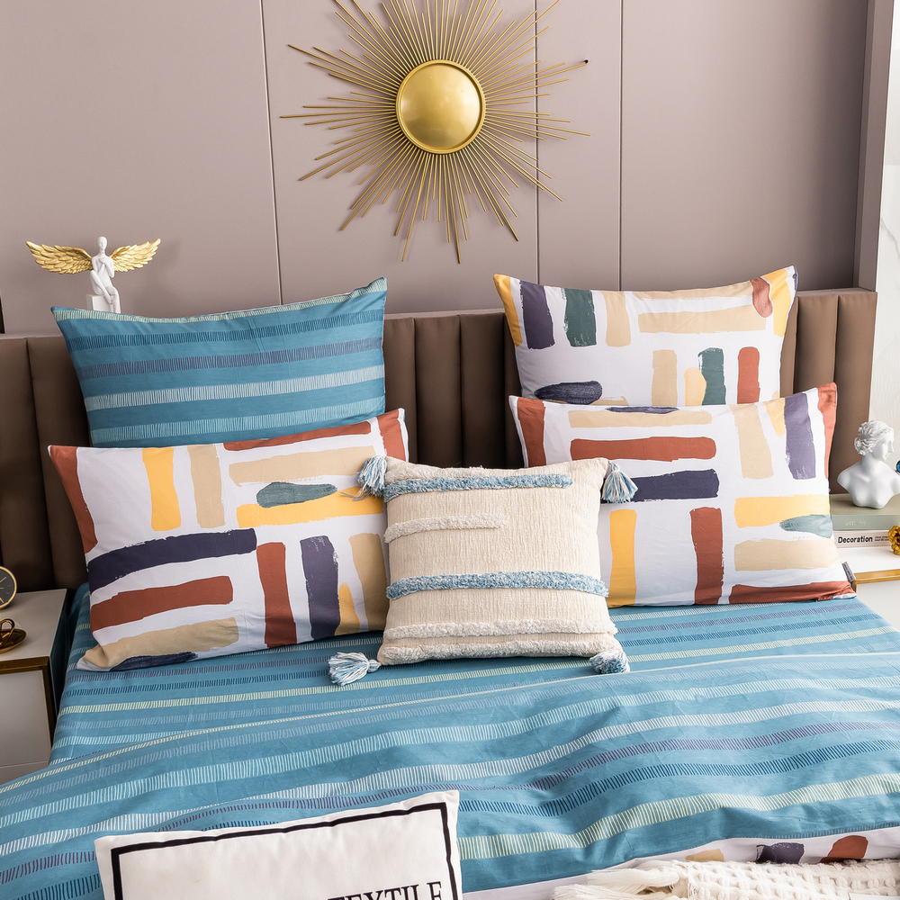 Комплект постельного белья Люкс Сатин 100% хлопок на резинке AR298