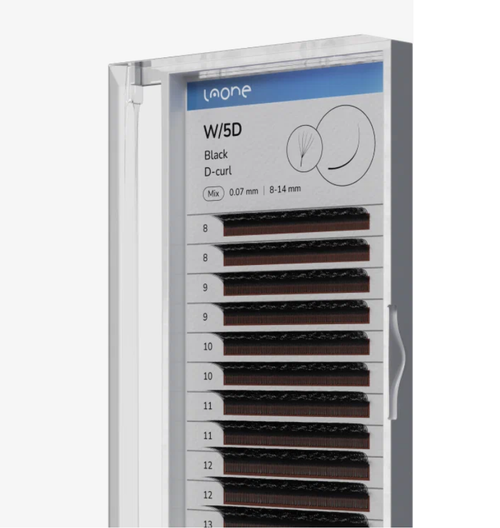 Ресницы черные Laone пучки MIX 5D