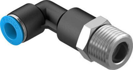 QSLL-1/2-10 Угловой фитинг с цанговым зажимом, удлиненный