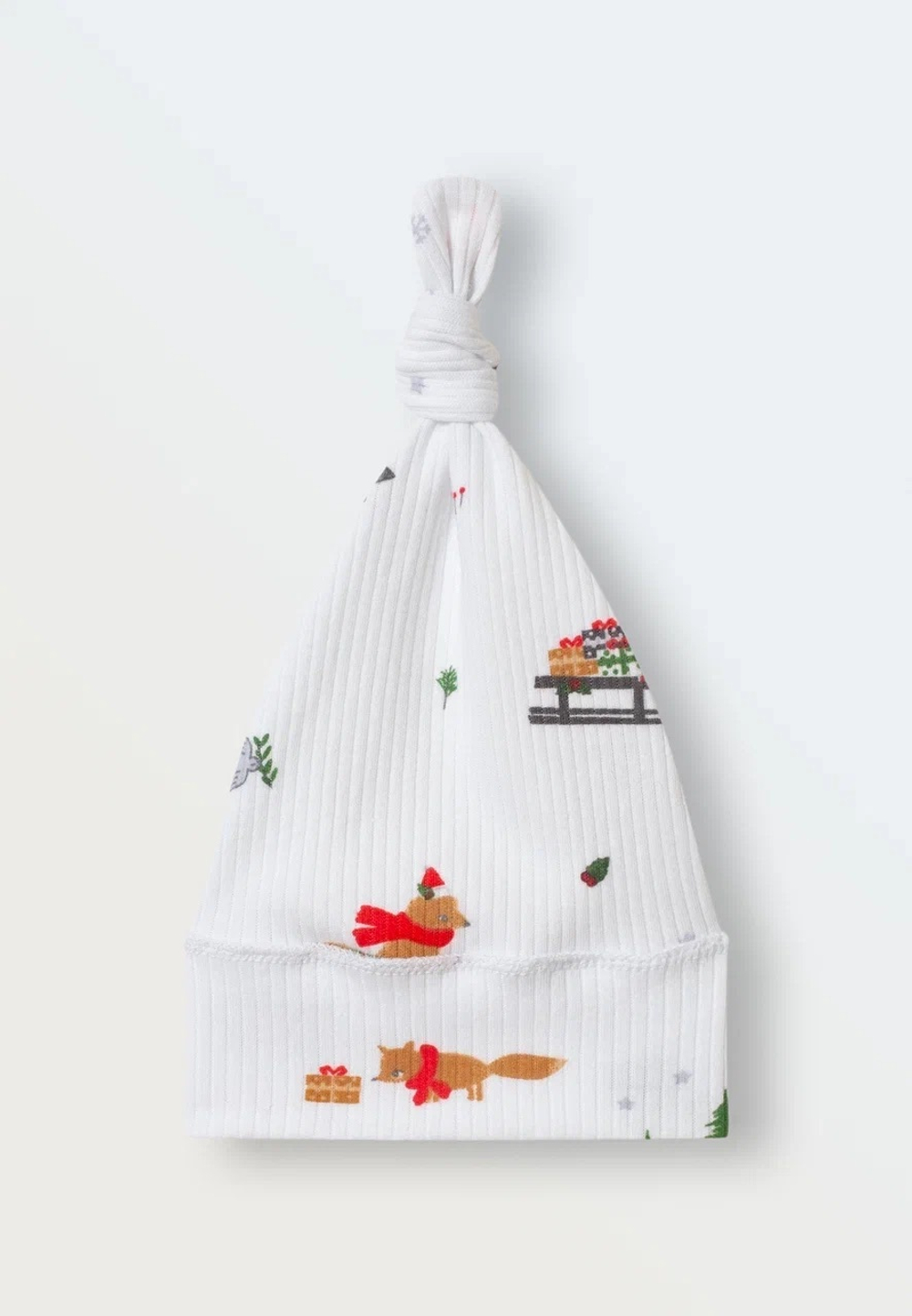 Шапочка-колпачок в рубчик (снежные забавы)