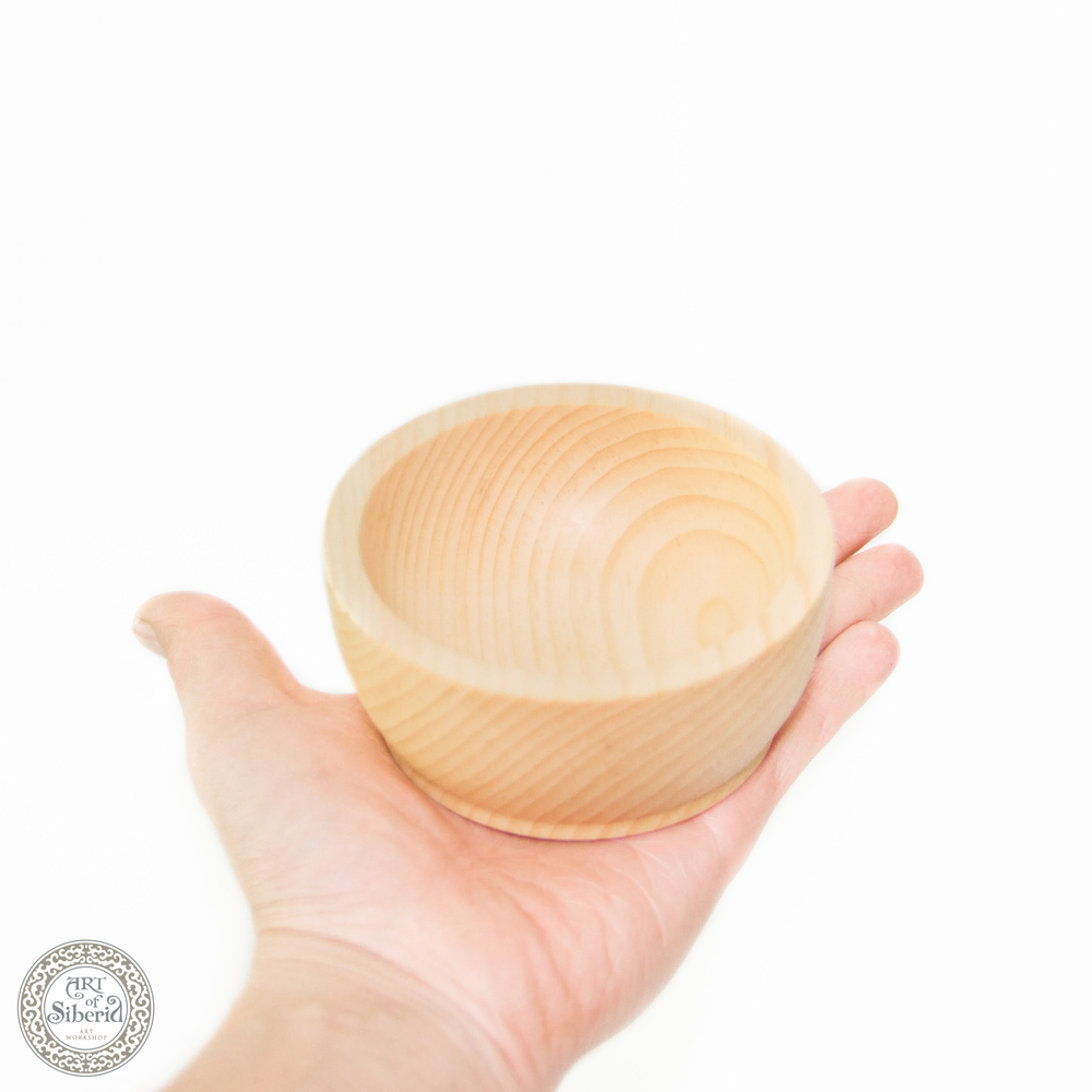 Набор маленьких деревянных чаш Art of Siberia из сибирского кедра 3 шт. TN8