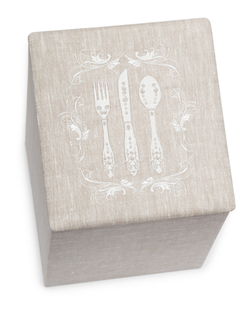 Бак/контейнер для хранения CUTLERY BOX Коробка для столовых Texteis Iris Серый