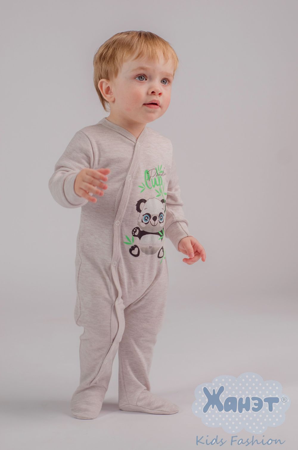 Комбинезон с печатью "Панда-Беби"
