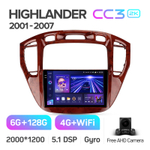 Teyes CC3 2K 9"для Toyota Highlander 2001-2007