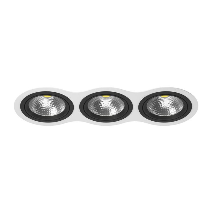 Комплект из светильника и рамки Lightstar Intero 111 (217936+217907+217907+217907) i936070707
