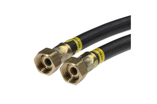 Подводка газ, черная 250см в/в (5/30)