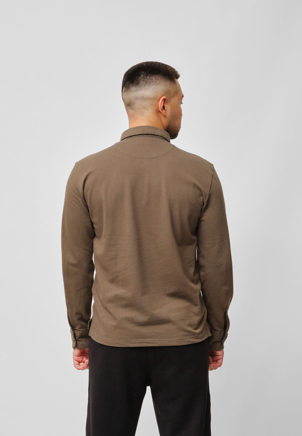 Поло с длинным рукавом SHANYRAQ KHAKI