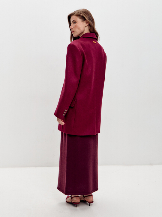 Жакет-пальто из шерсти