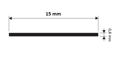Полоса из нержавеющей стали SP117-15мм глянец 2700 мм