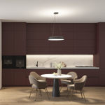 Cветильник подвесной TORION, 70Вт LED, ?630x1500 мм, 3000–6000K, алюминий, акрил, черный