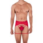 Мужские трусы джоки красные с поясом Pikante ATTILA JOCKSTRAP 033205