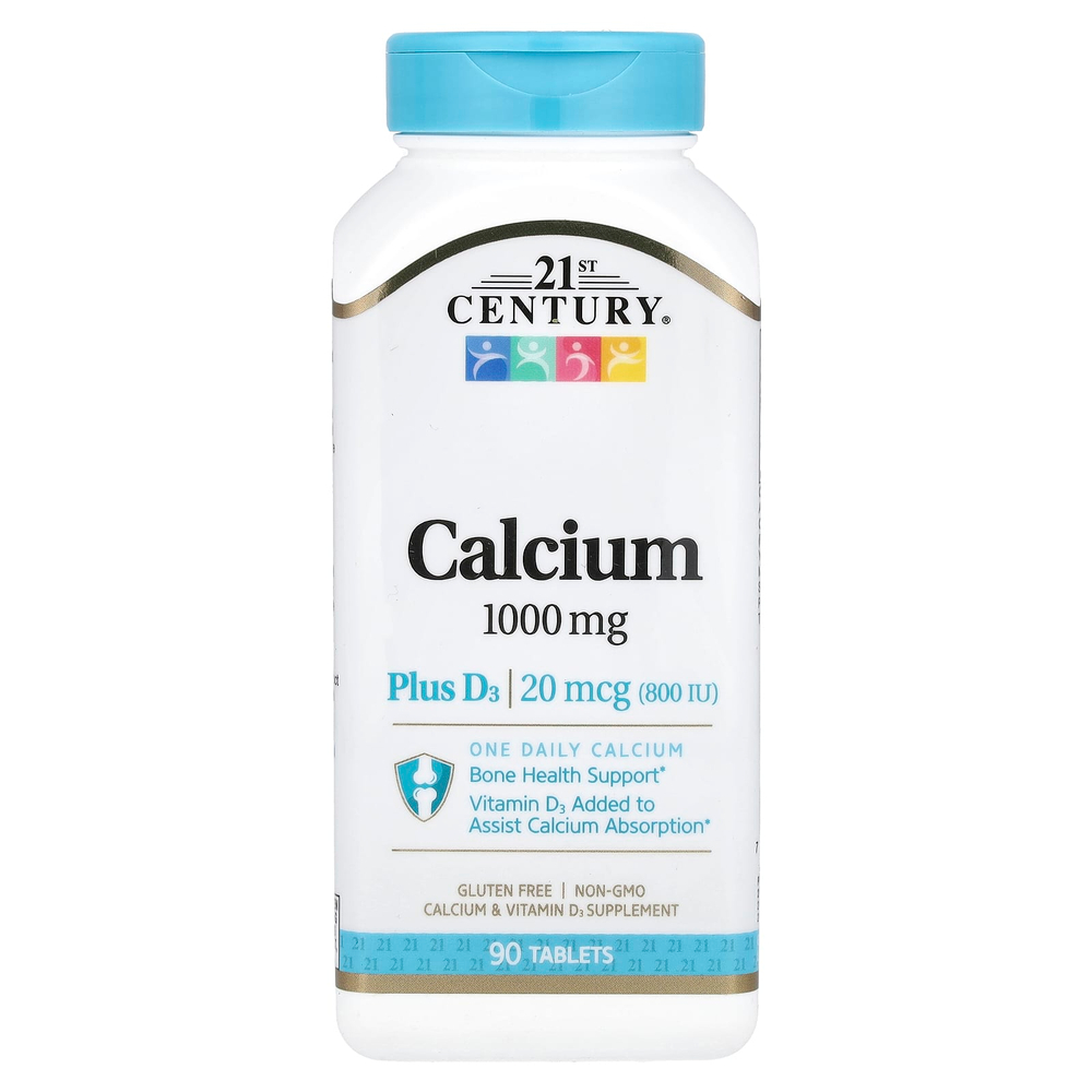 21st Century, кальций с витамином D3, 90 таблеток