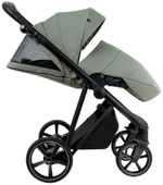 Детская коляска Roan Sol 2.0 3 в 1 с автокреслом Tutis Elo Lux EduSky Black SLL/33/T Sage Green/Black/руч.Black