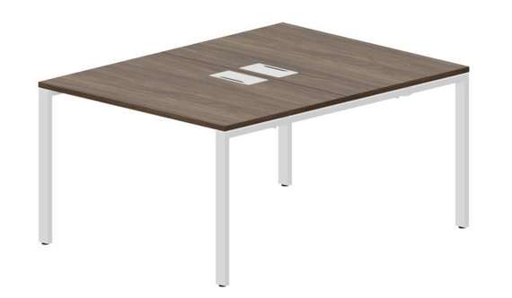 Составной стол Strike на 2 рабочих места 1180х1566х750мм (2 металлических аутлета)