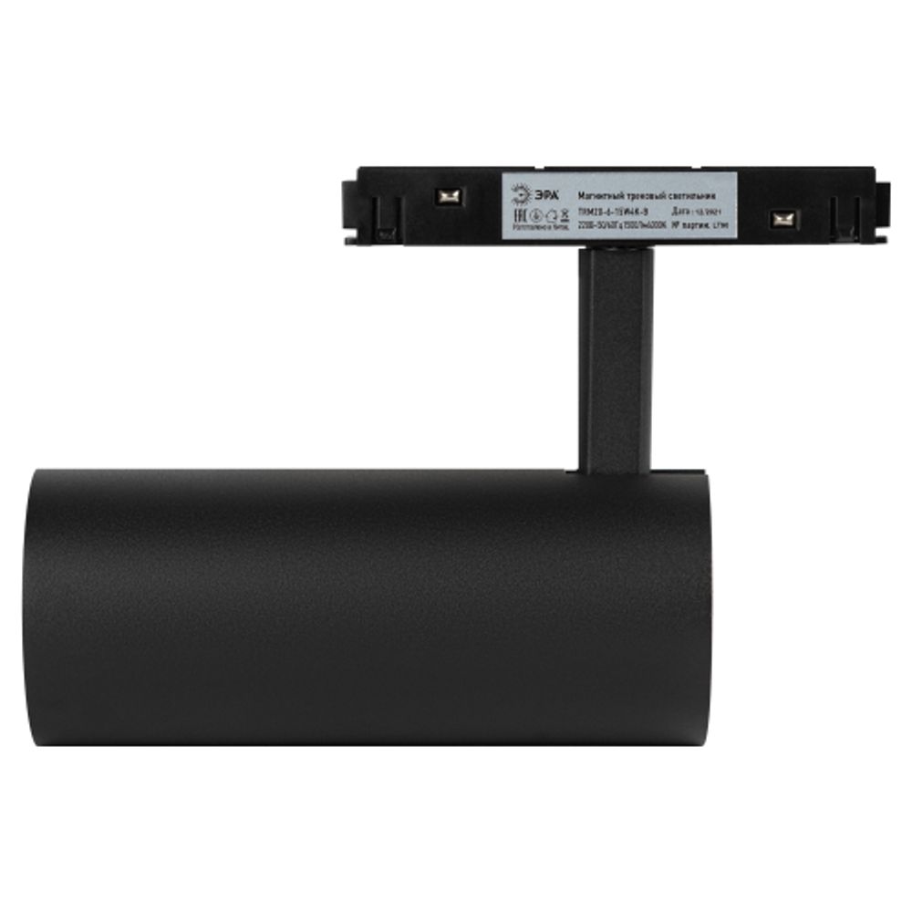 Магнитный трековый светильник ЭРА TRM20-6-15W4K-B для системы NOVA 48V 15Вт 4000К направленный свет черный