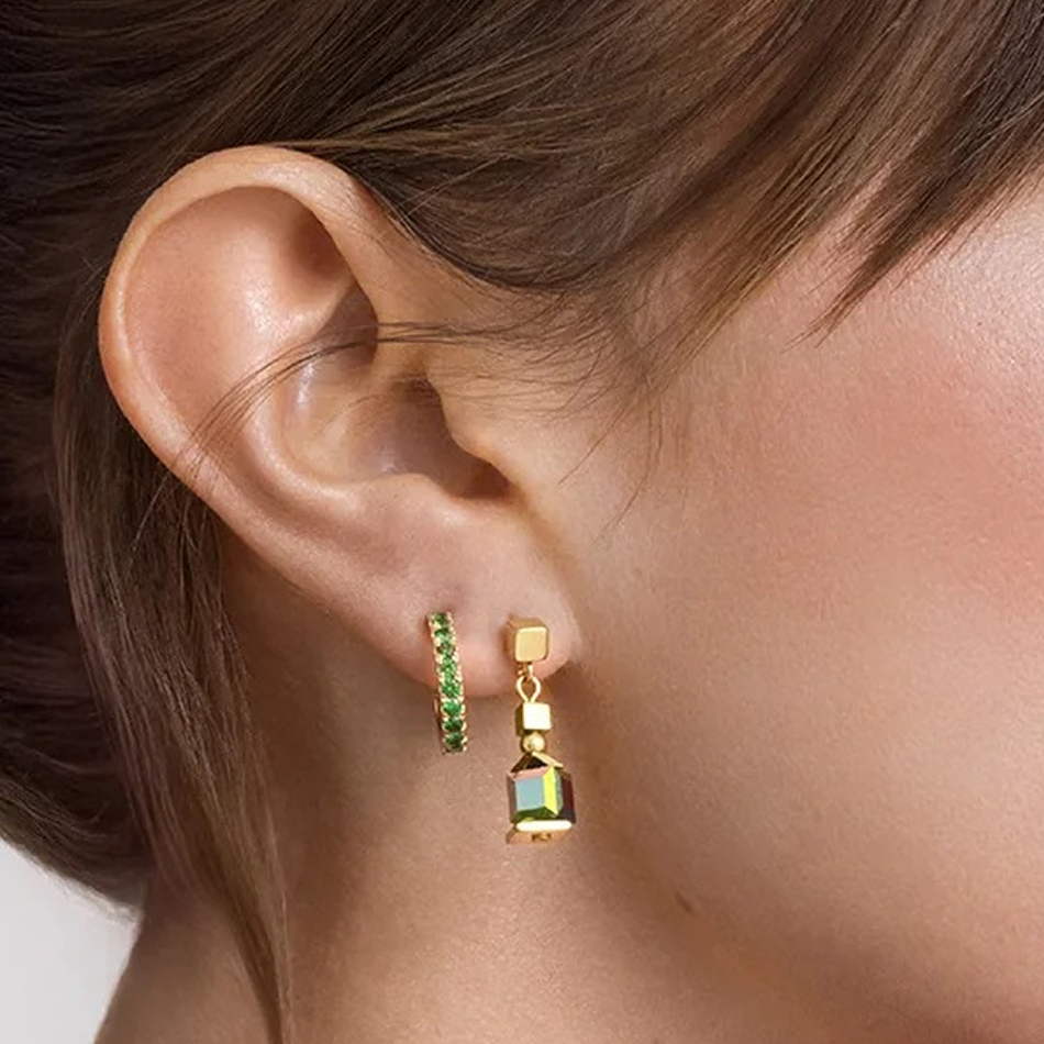 Серьги Coeur de Lion Green-Gold 0146/23-0516