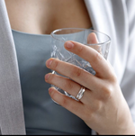 кольцо faceted ring