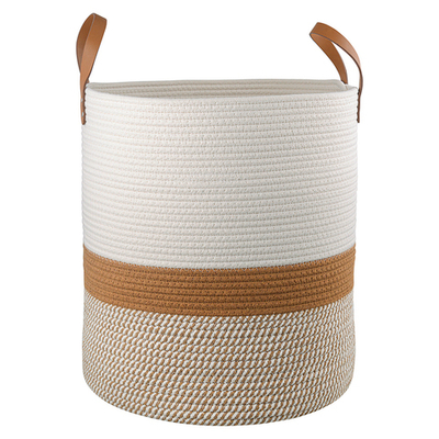 Корзина для хранения moen D40х45 см, бежевая/горчичная