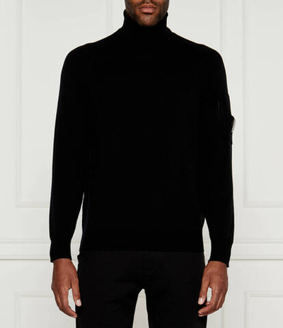 Шерстяной гольф C.P. Company - черный(17CMKN192A005528A)