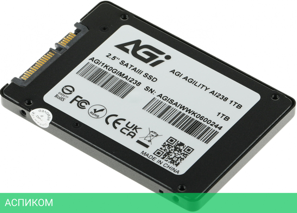 SSD диск AGI AI238 1TB (AGI1K0GIMAI238)