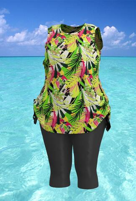 Купальный костюм 17237-17133 салатовый