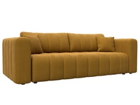 Диван прямой Лига-062 НПБ ВЕЛЮР BRUT 10 желтый