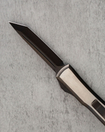 Автоматический складной нож Vespa Marfione Custom Knives Ultratech Tanto Blackwash Steel Satin Handle M390 123-1BKS (черный-сталь)
