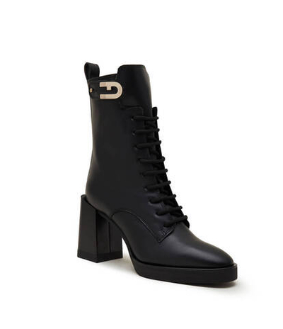 Кожаные ботильоны на каблуке legacy army t.90 Furla - черный(YH24FLG BX2394)